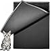Tarnel Arena para Gatos Impermeable Cat, Litter Mat Alfombra de Basura Rascadores Litter Trapping Mat Doble Capa no Tóxico Antideslizante Plegable para Arenero Gatos 76x58cm