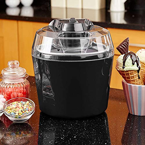 ALY Speiseeismaschine, Gefrierbehälter Eismaschine für Frozen Yoghurt, Sorbet und Eiscreme, schwarz – Bild 3