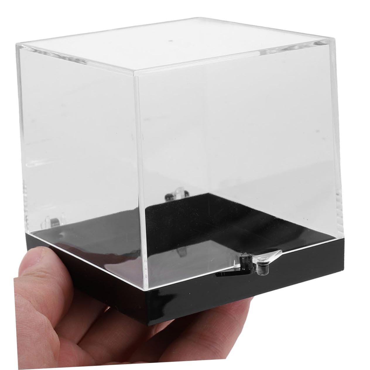 ULTECHNOVO 4pcs Clear Mineral Display Box for Rock Collection Sturdy Showcase for Jewelry and Specimens Spacious Storage Labeling System for Organizing and Displaying