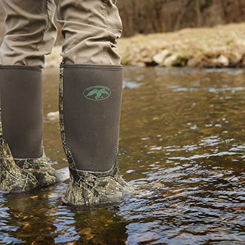 Hot Shot Duck Commander Rubber Men’s Hunting Boot Durable Rubber & Neoprene Material | Outdoor Waterproof Boots | Lightweight Camouflage Hunting Boots | Rubber Sole For Traction #TOP7