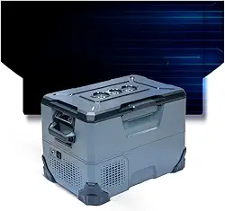 Geladeira Portátil Maxiclima Xforce - Refrigeração Eficiente Quadrivolt - Design Premium (Cinza, 46L)