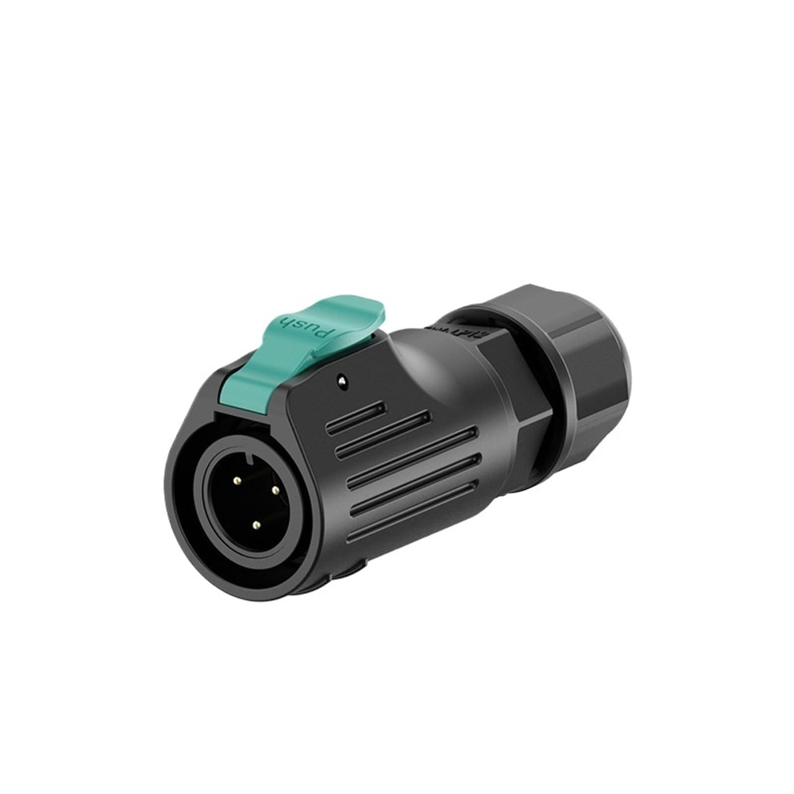 Conector impermeable M12 contra fallos de energía: enchufe macho de aviación con 3 pines IP67
