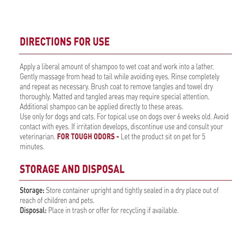 Xampu e condicionador Natures Miracle Skunk Odor Control Aroma cítrico, 946 ml