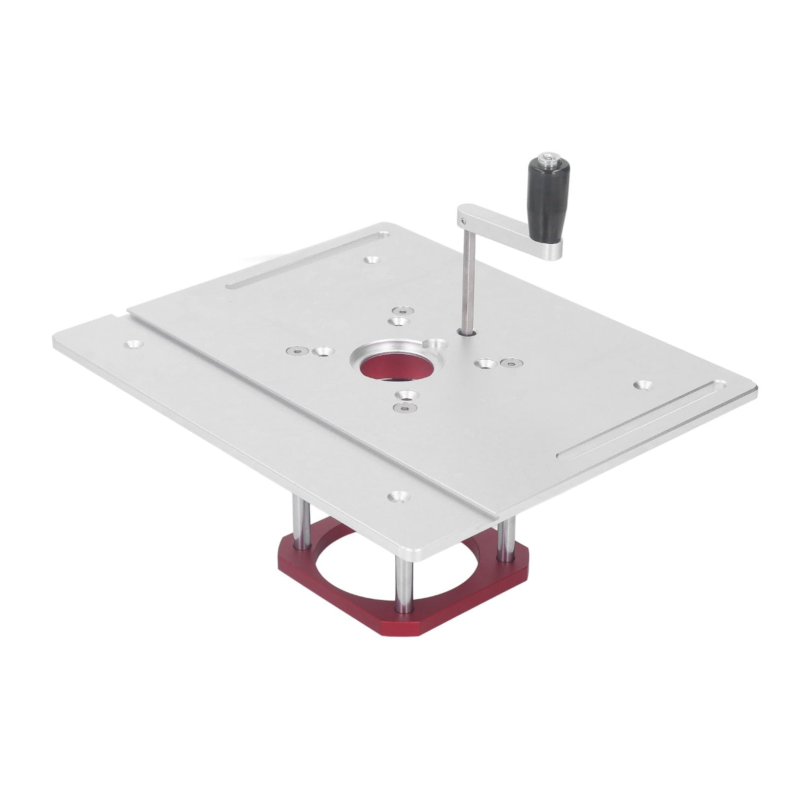 Router Table Lifting Base with Handle Aluminum Alloy Woodworking Flip Board for Trimming Machine 64?65mm