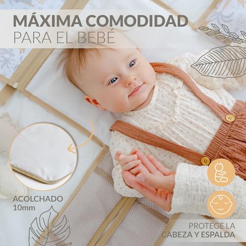 Miniatura 5 de Tomecom Cambiador De Bebe Portátil - Cambiador Bebé Plegable E Impermeable - Regalos Originales Bebe Recien Nacido - Bolsa De Pañales Desmontable Con 5 Bolsillos Ideal Viaje