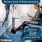 Anti-Squeeze Airplane Foot Hammock for Plane Travel with Flat Base and Memory Foam, Adjustable Leg Hammock for Airplane Travel, Leg Rest for Long Flights, Portable Foot Rest for Under Desk at Work - Image 5