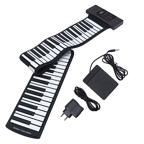 Toyvian 1 Jeu De 88 Rouleaux 88 Touches De Piano Instrument De Piano à 88 Touches Piano Pliable 88 Touches Piano Électronique Portatif Piano à Clavier En Silicone Plastique Black - Les Beatles, Paul McCartney, John Lennon, RIngo Starr, George Harrison Toyvian 1 Jeu De 88 Rouleaux 88 Touches De Piano Instrument De Piano à 88 Touches Piano Pliable 88 Touches Piano Électronique Portatif Piano à Clavier En Silicone Plastique Black