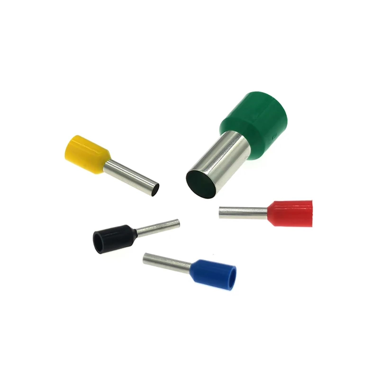 170 szt. izolowane zaciski zaciskowe złącze przewodów elektrycznych E1510 E2510 E6012 E16-12 tuleje kablowe VE 16-6AWG 1,5-16 mm2