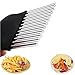 BESSIKON® Coupe-Frites,Couteau ondulé à Frites,Couteau ondulé en Acier Inoxydable,Coupe-légumes,Coupe Chips de Frites,Couteau dentelé pour légumes,Fruits,Salade,Coupe Pomme de Terre,Couteau ondulé