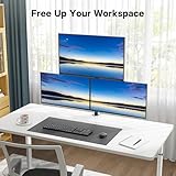 BONTEC Triple Monitor Stand, Adjustable Desk Mount for 13-32 Inch Monitors, VESA 75x75/100x100mm, 360° Rotation, Max 30kg per Arm, Ergonomic Design, Dual Installation Options for Office & Gaming - Image 7