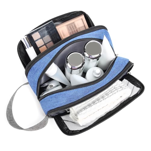 Yeiotsy Men's Travel Toiletry Bag – Color Clash Dopp Kit with Mesh Pockets, Durable Shaving Organizer for Gym, Camping & Weekend Trips2