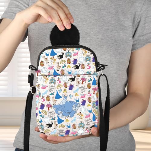 JNIAP Fairy Tales Crossbody Bag Fairy Princess Gift A Dream Is a Wish Your Heart Makes Gifts Princess Shoulder Bag 7