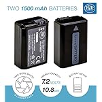 2-Pack-Of-NP-FW50-Batteries-Dual-Battery-Charger-for-SonyDSC-RX10B-DSC-RX10-II-DSC-RX10-III-Alpha-A6300-Alpha-7-A7R-A7R-II-A7S-A7S-II-A7II-A3000-A5000-A5100-A6000-NEX-3-NEX-C3-NEX-F3K-NEX5-NEX5K-NEX5N