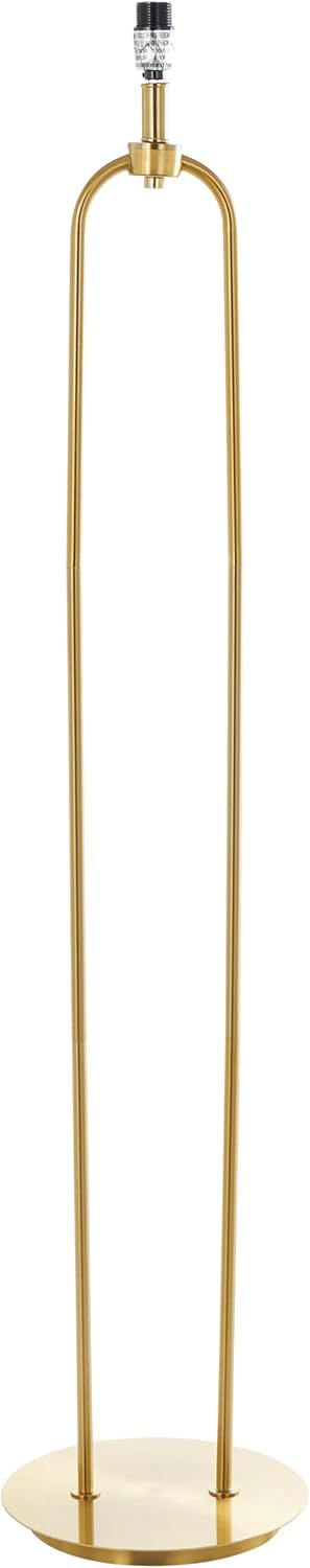 Deco 79 Metal Room Floor Lamp Paper Clip Standing Tall Lamp, Tall Lamp 19" x 19" x 64", Gold