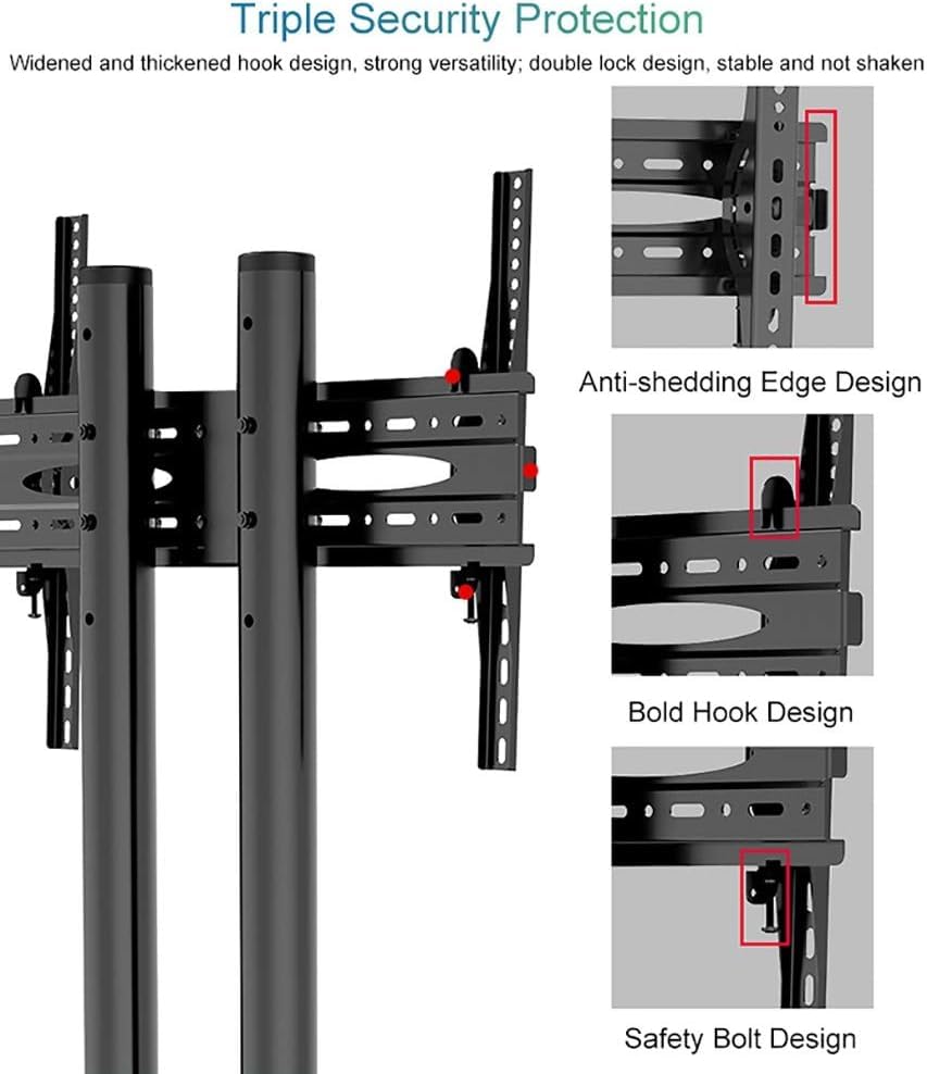TV-standaard Rollende TV-kar voor 889-2540 mm TV-standaard TV
