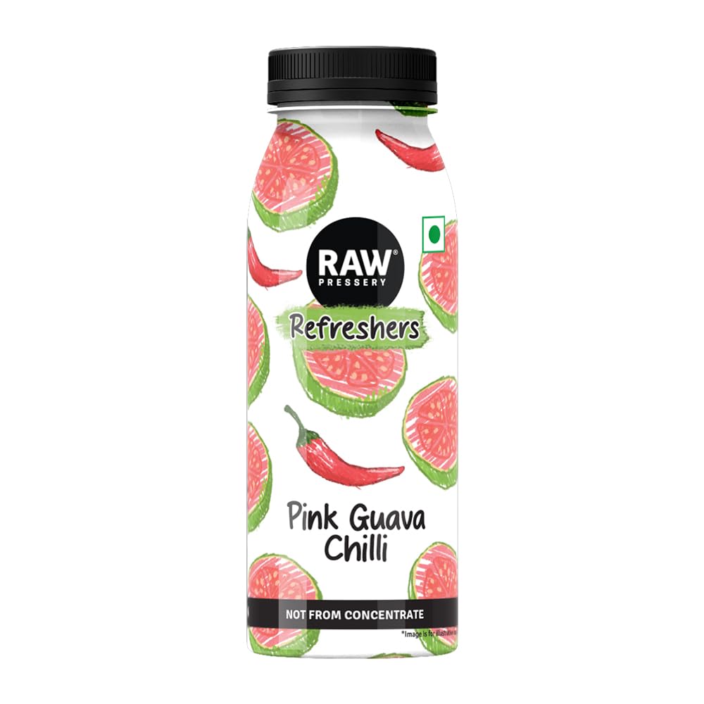 Raw Pressery Refreshers Pink Guava Chilli 200 ml (Pack of 6)