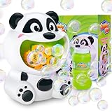 Panda Bubble Machine Toys for Toddlers Kids Bubble Maker Blower with 4oz Bubble Solution Ideal Outdoor Party Toys Gift for Toddlers