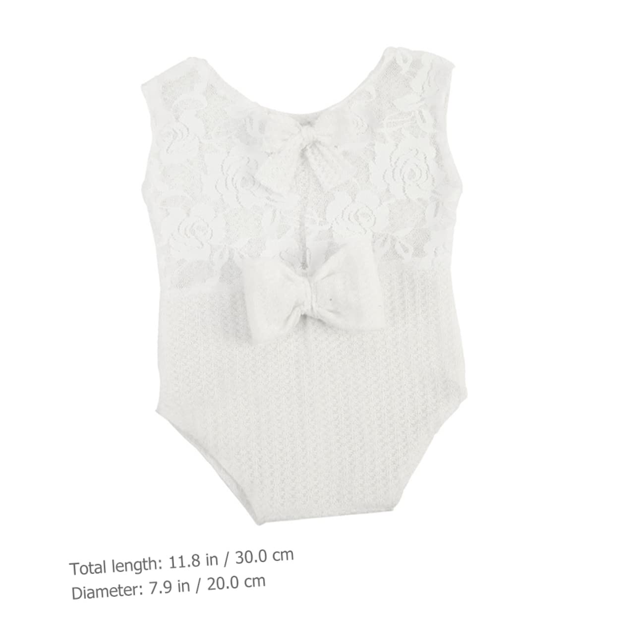 TOYANDONA 5piezas Ropa De Fotografía para Bebés Recién Nacidos Mono De Encaje Sin Mangas Lazo Accesorios para Sesiones De Fotos De Niñas Diseño Delicado y Confortable para Shower
