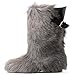 LITVIN Handmade Furry men real goat fur winter boots Viking snow boots Men mukluks All Sizes