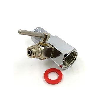 Khanjan 1/4 Size piping Ro inlet valve set - Brass Nipple and Ro Diverter Valve - connects to ?? size pipe only (Chrome Finish)