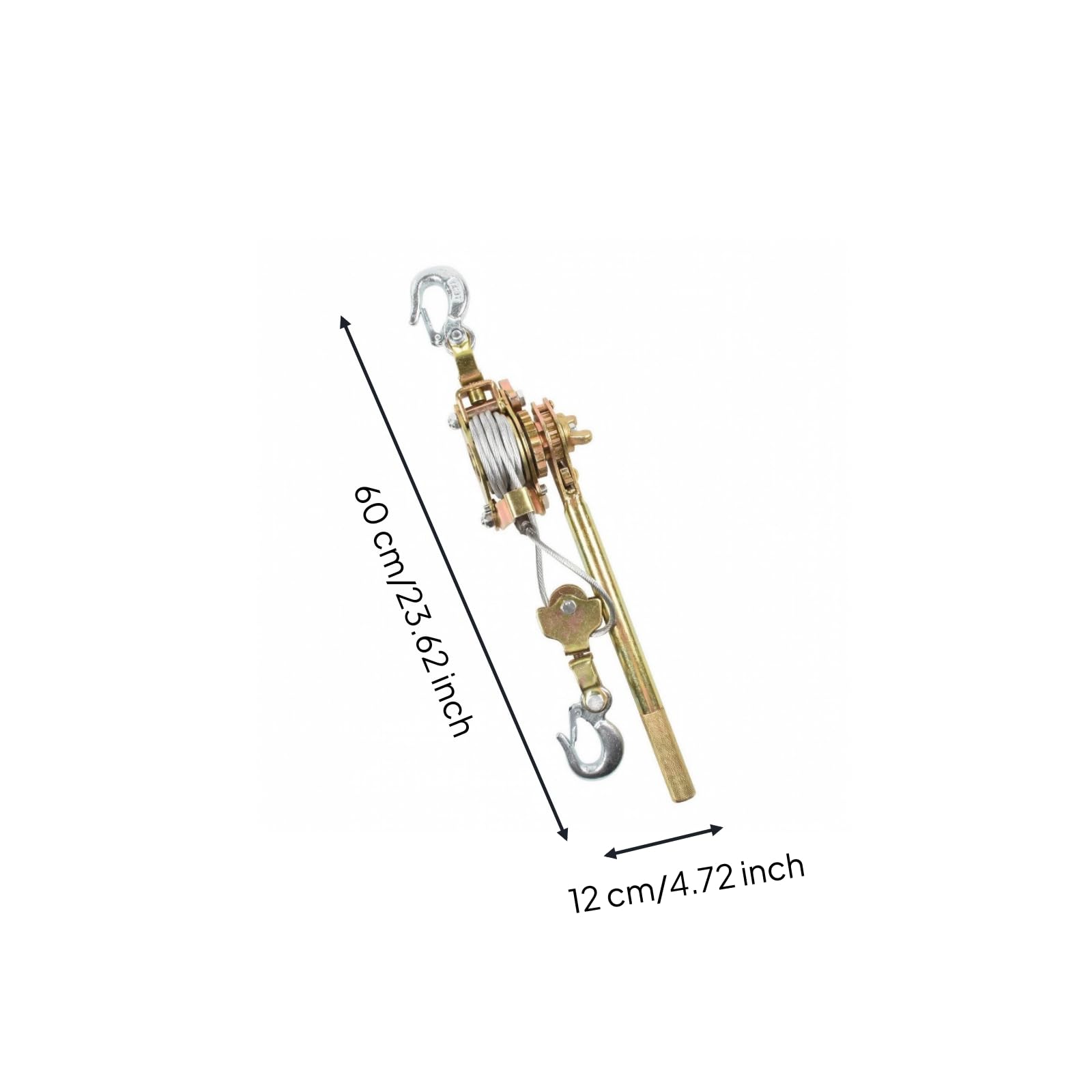 Tiracavo Manuale a Leva Robusto Compatto, per Cantiere, Recinzioni, Installatori, 3T