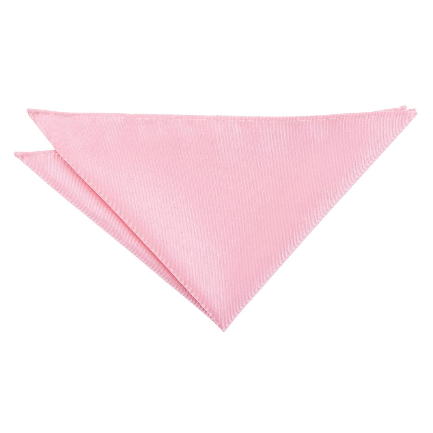 Dqt Men's Coral Blush Plain Twill Pocket Square - Wedding, Business & Formal Suit Handkerchief