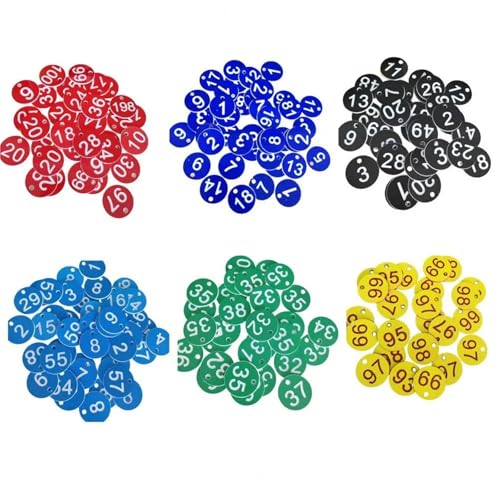 ԍ^OA vX`bNio[^O 100 }`J[ 1`100̔ԍt(Dark Blue)