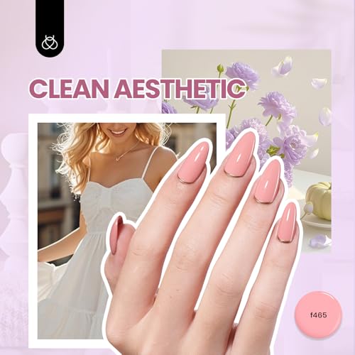Image of Beetles Gel Nail Polish Kit with U V Light - 16 Pcs 8 Color Gel Polish Starter Kit Pink Nude Purple Grey Glitter Color Gel and Base & Top Coat Soak Off DIY Kit Manicure Gifts for Women