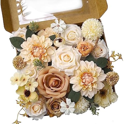 Champagne Faux Flower Combo for Decor Cover