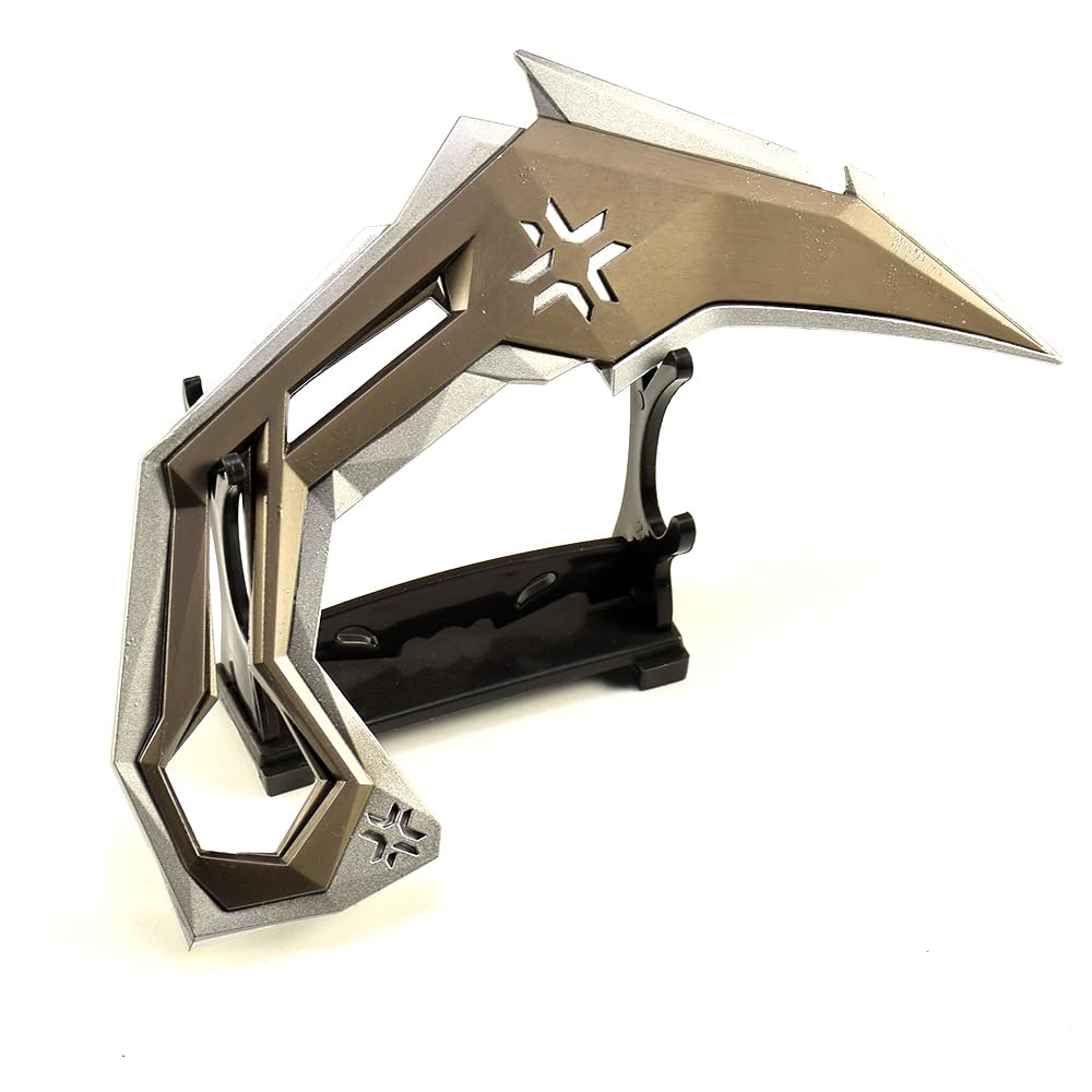 Superbuybox Game Valorant 2025 VCT Karambit Knife Martial Arts Ninja Weapons Game Collection Gift Desk Decoration Backpack Pendant Gift (VCT Karambit Silver)