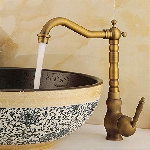 Robinet de salle de bain rétro en laiton pour une vasque élégante et vintage