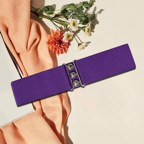 Women Elastic Waist Belt Dress Belt for Party Birthday Gift Festivals3