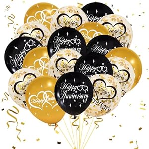 30Pcs Happy Anniversary Balloons De...