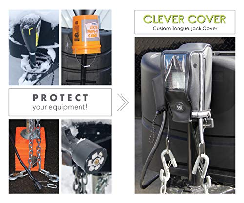 Clever Cover By Trailersphere Custom Electric Tongue Jack Cover For Trailer, Rv, Camper, Chains Holder, Plug Protector, Sun And Waterproof (Ram Jack Cover) #TOP5