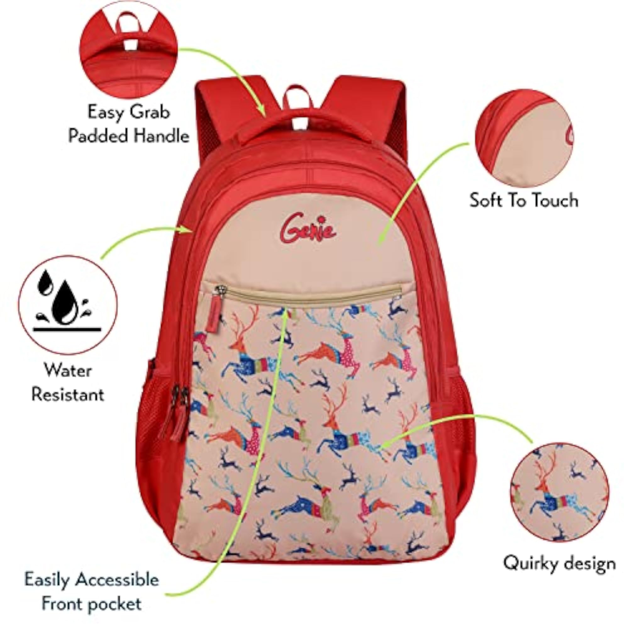 36L Stylish Laptop Backpack for Women & Girls