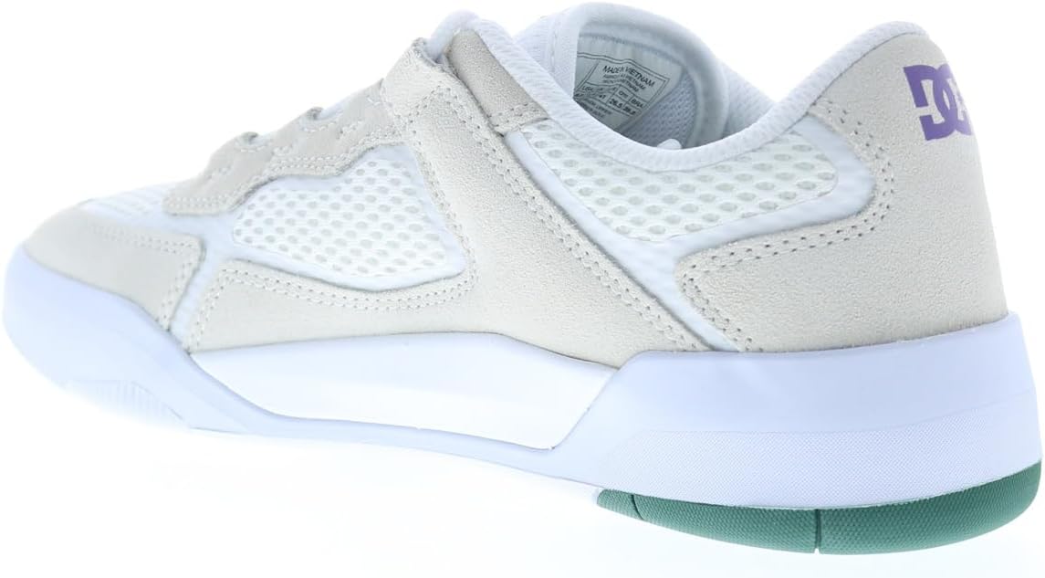 DC Metric S Ish Shoes - White/Purple - 9.5