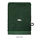 Blumtal Premium Frottier Waschlappen Set 10 teilig 100% Baumwolle - Oeko-TEX zertifizierte Waschlappen 10x (15x20 cm) - Ultra saugstarkes Frottier Seiftücher Set waschbar °60 - Seiflappen Dunkelgrün