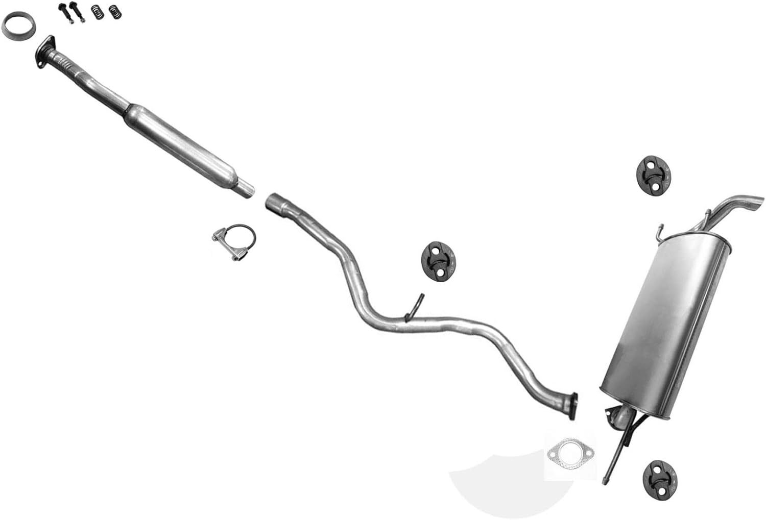 Replacement Parts for Exhaust System Resonator Pipe Muffler for 2013 2014 2015 2017 2017 Subaru Crosstrek