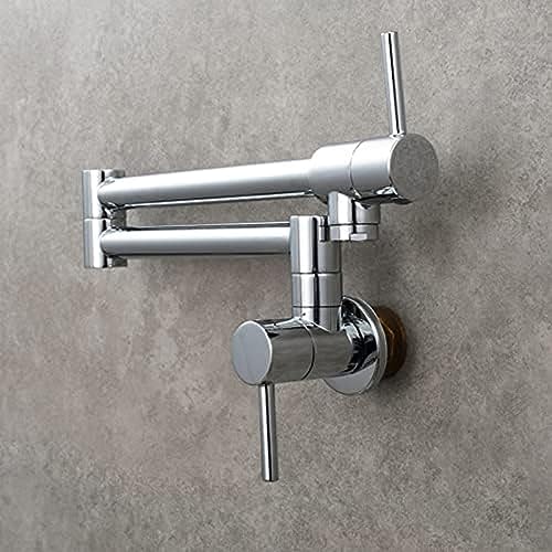 Robinet de cuisine à double levier or pour éviter de porter les pots - 3
