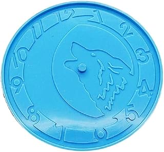 TCM-KE Orologio in Silicone Stampo Fai -da -Te Rotondo Orologio Orologio Resina Muro Muro Appeso Specchio Decorativo Resina epossidico Stampo per Utensili Fatti da Parete per Resina per Resina