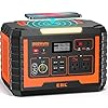EBL Portable Power Station Voyager 1000, 110V/1000W Solar Generator(Surge 2000W), 999Wh/270000mAh High Lithium Battery for Outdoor Home Emergency