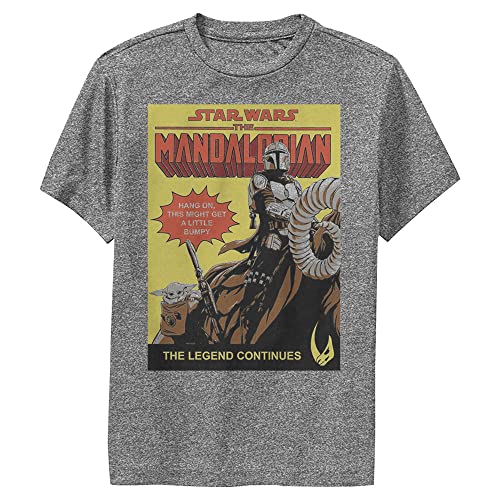 STAR WARS Mandalorian Hang on Poster Boys Short Sleeve Tee Shirt