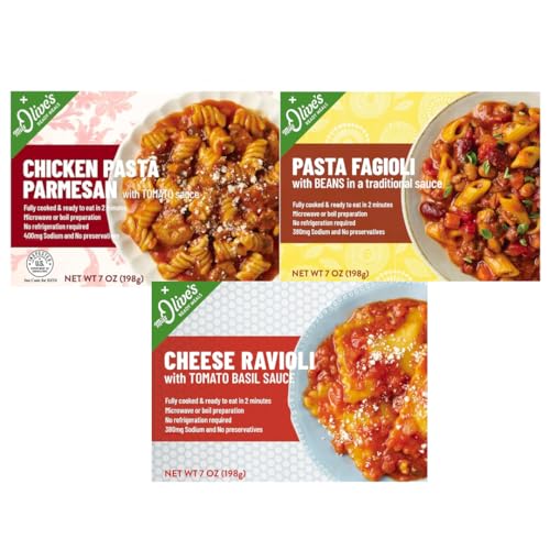 Miss Olive's Italian Favorites Pack Microwavable Shelf Stable Ready Meals...