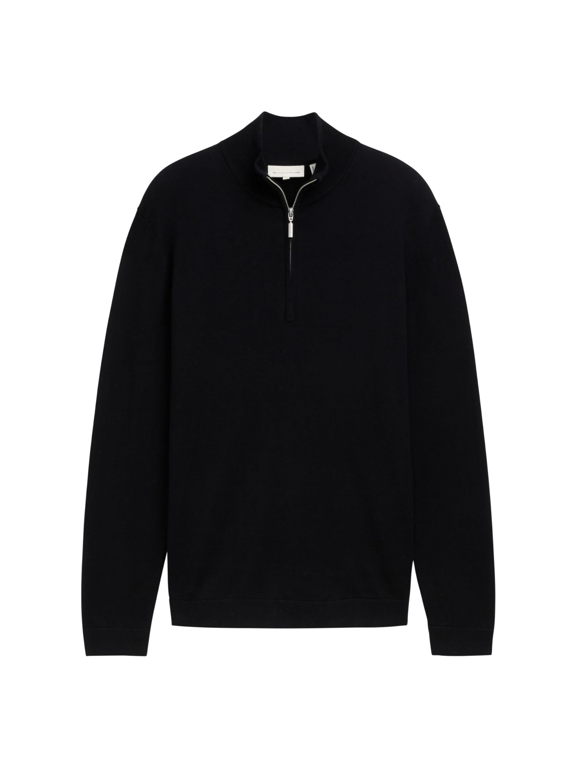 Tom Tailor Herren 1043268 Basic Troyer-Pullover mit Kaschmir