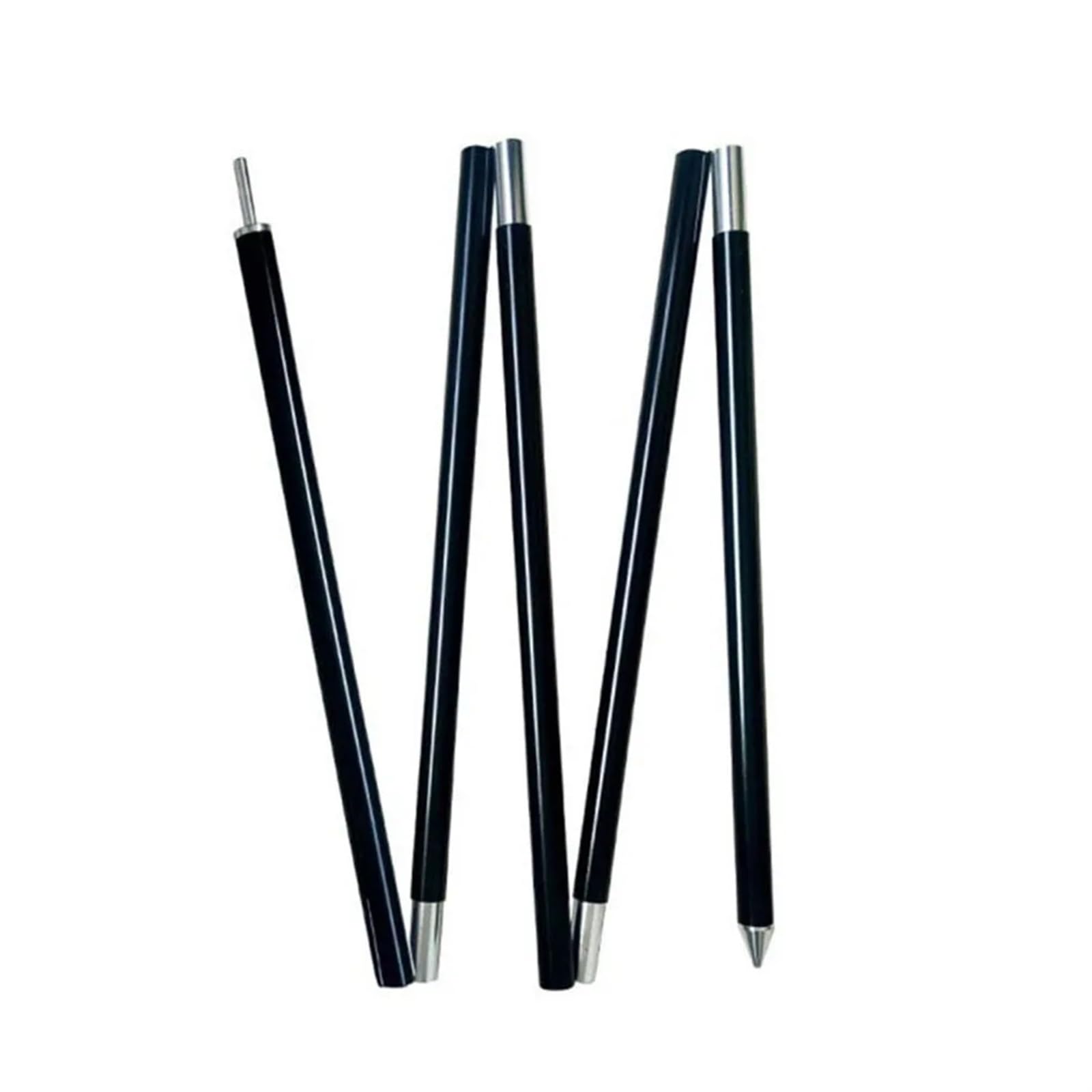 Zelt-Ersatzstange Zeltstange aus Aluminiumlegierung, 2 m, 2,4 m, Planenstangen for Outdoor-Wanderungen, ultraleichtes Camping-Markisenstützstangen-Zubehörset Für Camping, Wandern Rucksackreisen(Silver