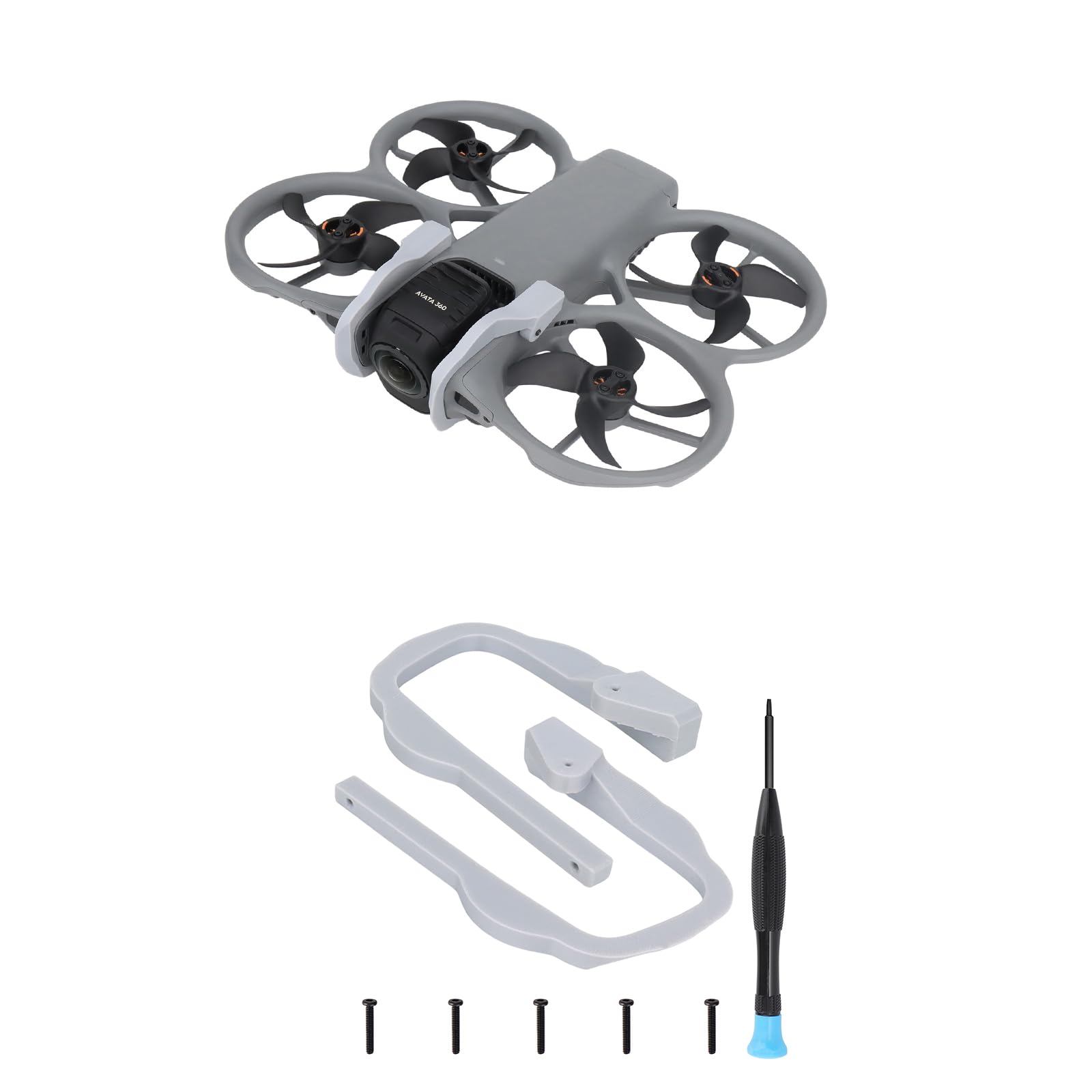 Gimbal Bumper for DJI AVATA 360, Camera Guard Protector, Camera Lens Protector Bumper, Protective Cover Shock-Absorbing (gray)