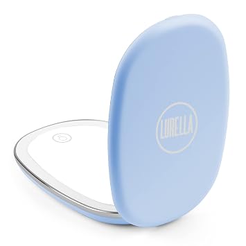 Glow Up Compact Mirror Light Blue