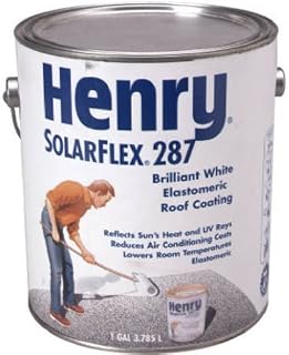 Henry HE287SF046 Solar-Flex, Gallon, White, Elastomeric Roof Coating