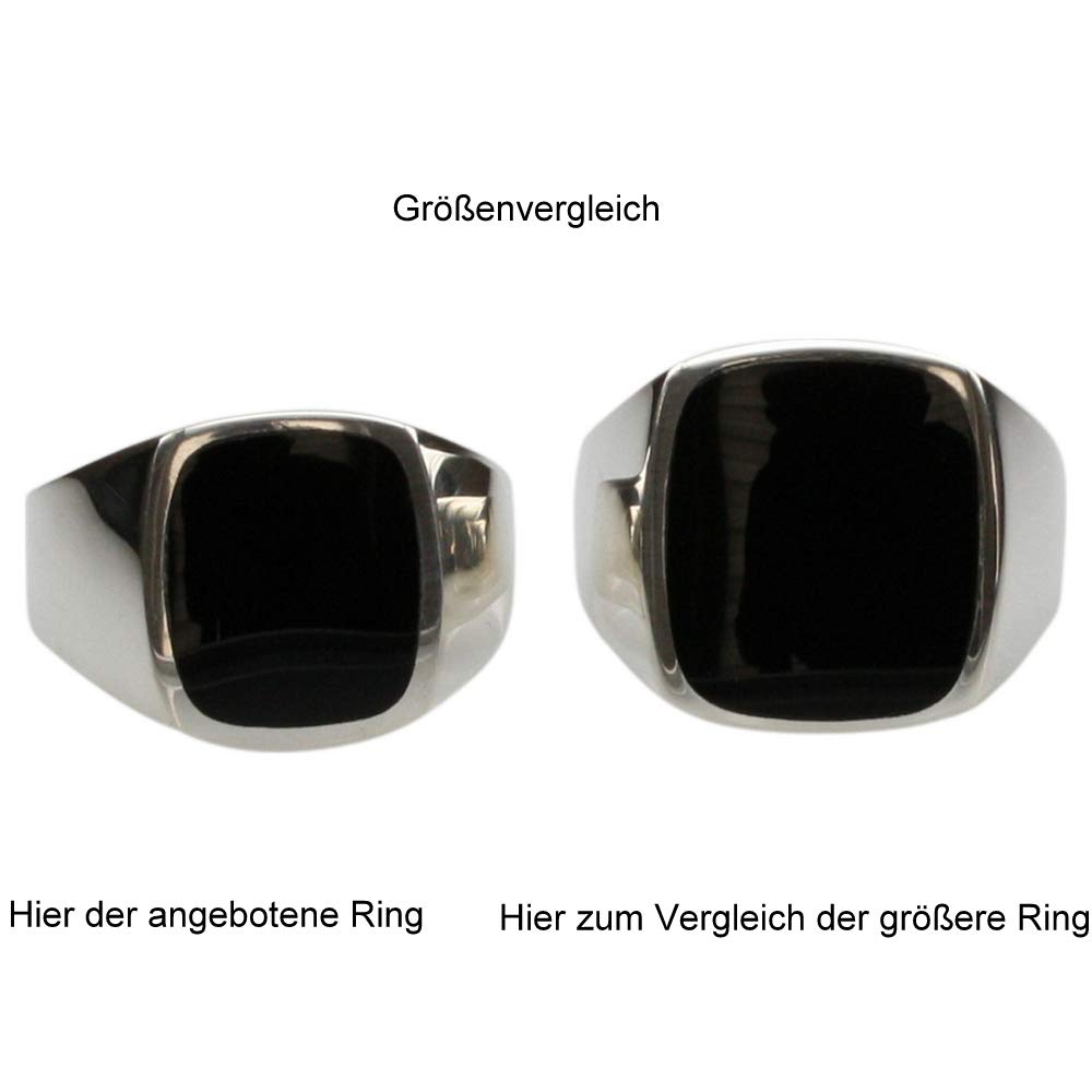 Feiner Siegelring mit Onyx aus massivem Silber 925