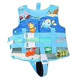 Generic Jacke Schwimmen Schwimmer Schwimmen für Jungen Weste Lernen und Mädchen Baby Bedruckte Kinder lebensrettende Ausrüstung Rotes Kreuz (Blue, M（10-17.5KG）)